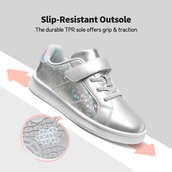 [Storybook DiscoStar] Shiny Star Pattern Sneakers - SILVER - 3